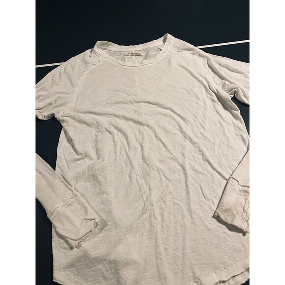 Women’s We The Free Long Sleeve Top Shirt White SMALL Lightweight Casual Loose - Picture 1 of 5